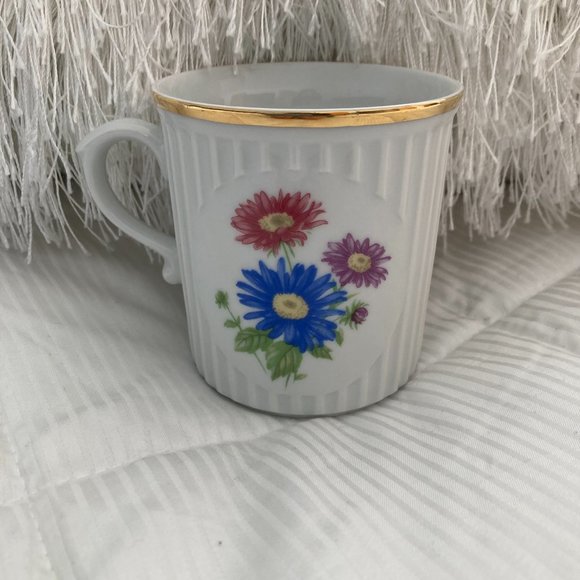 September Porcelain Coffee Mug Original Crown D Czech Bohemia Astor - Picture 2 of 5